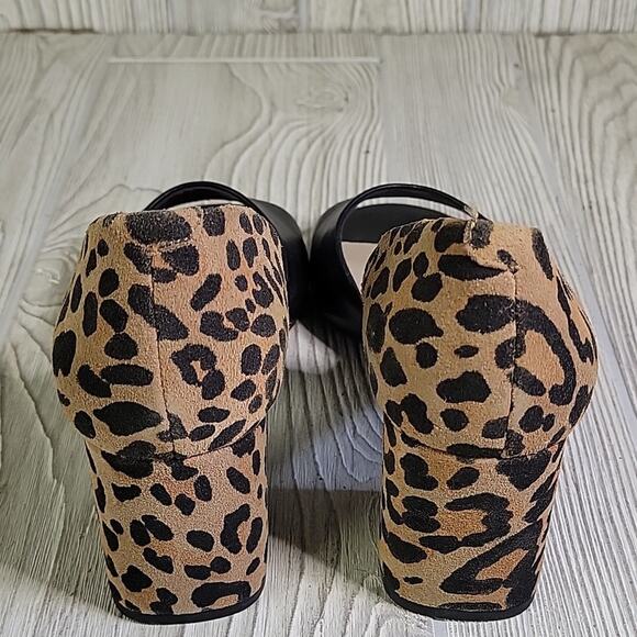 Seychelles Shabby Chic Leopard Heeled Sandals Womens Size 6.5 NEW - Picture 8 of 15